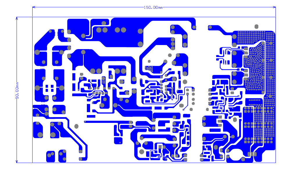 Dc Power Supply 12v 2A 5V 20A switching power supply pcb design(图3)