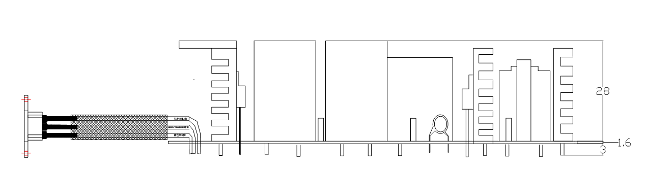 AC-DC output1: 54V/6.1A  bare circuit output 2: 12V/3A dual switching power supply(图2)
